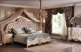 European Style Solid Teak Wood Carving Bed